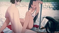 Nagatoro fucking in the beach