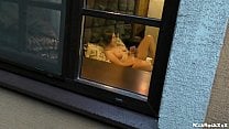 watched his neighbor out the window when she came home from work and masturbated her pussy watched his neighbor out the window when she came home from work and masturbated her pussy