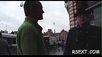 Nice looking gives sexy blowjob and takes it up her ass Nice looking gives sexy blowjob and takes it up her ass