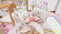 noVR mmd FuwaMoco BlowJob 3d hololive Hentai noVR mmd FuwaMoco BlowJob 3d hololive Hentai