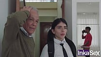Colegiala jovencita y padrastro descubren a su novio masturb aacute ndose con su tanga y recibe duro anal Colegiala jovencita y padrastro descubren a su novio masturb aacute ndose con su tanga y recibe duro anal