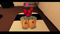 Stupid big ass slut twerking  ROBLOX 
