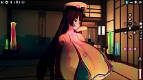 Kadobu weird hentai game Pornplay Ep 1 a half train half human with gigantic tits is training dildo cocks