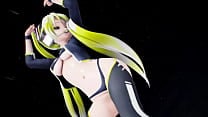 Hatsune Miku Undressing Dancing Icy Song Hentai Vocaloid MMD 3D Blonde Hair  CLIP 