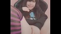 Cute petite horny teen masturbating virgin pussy Hana Lily