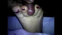 pretty s  toejob cum