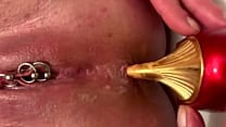 Anal Masturbate by Gold High Heels and Fingering Asshole and Juice Pussy and Ride Asshole on Heels Anal Masturbate by Gold High Heels and Fingering Asshole and Juice Pussy and Ride Asshole on Heels
