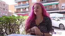 Your chubby neighbour is a SLUT Curvy Rebeca Addams parades her body around the streets