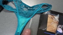 Great cumshots that my friends made to my wife 039 s used panties photos and videos