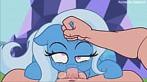 Mlp Trixie sucks dick for bits