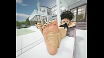 CNP teases her roblox toes