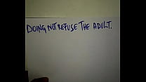 Doing not refuse the adult