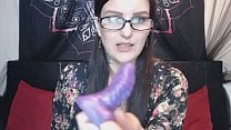 Camgirl Vlog Chat 1 Unboxing BAD DRAGON Package New cum tube Dildo BBW with Tattoos