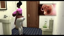 Landlord blackmails and impregnates big ass wife