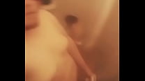Solo short shower clip before fucking