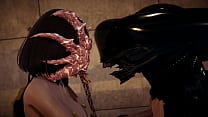 Alien Girl fucked by a 3D Porn