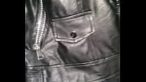 Cum on jacket leather my step sister Cum on jacket leather my step sister