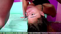 throat fuck on upside down ruthless face