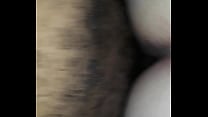 Black cock slapping pussy