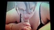 Bbw wife blowjob and facial
