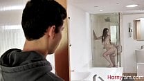 Stepbro Sneaks Into Sister 039 s Shower Angel Ryder