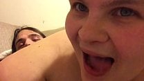 Cum Suprise Big tits slut sucks huge dick making her gag and swallow a mouthful Cum Suprise Big tits slut sucks huge dick making her gag and swallow a mouthful
