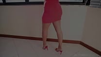 Chubby Red dress petite fucked in the ass and spit on her face Chubby Red dress petite fucked in the ass and spit on her face