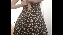 Teen in summer wear strips live on   Livebaes com
