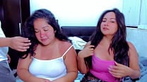 My stepfather left me in charge of my stepsisters and they wanted to party so in return I asked them to show me those big and sexy Latina tits then I started fucking them one by one My stepfather left me in charge of my stepsisters and they wanted to party so in return I asked them to show me those big and sexy Latina tits then I started fucking them one by one