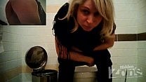 Blonde in blue panties peeing Blonde in blue panties peeing