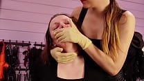 Hand over mouth and tearing dress lesbian domination Hand over mouth and tearing dress lesbian domination