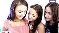 Teen Threesome by Sapphic Erotica sensual lesbian sex scene with Ashlie and Ma