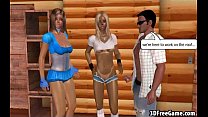 Here is some sexy 3D gameplay with hot big tit babes Here is some sexy 3D gameplay with hot big tit babes