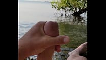 Being naughty at the lake  Being naughty at the lake