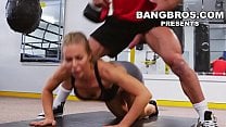 BANGBROS Big Tits Babe Nicole Aniston Gets Her Pussy Worked Out In The Gym