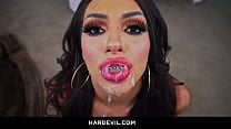 Hot Latina Hime Marie gives a wet and sloppy blowjob