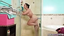 Ricky saw Lilly Halls pleasuring her pussy with a big dildo and use it leverage to fucked her Ricky saw Lilly Halls pleasuring her pussy with a big dildo and use it leverage to fucked her