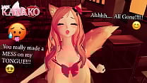 CATGIRL teases you with her SEXY BODY before SUCKING your COCK dry of all its CUM