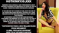 Hotkinkyjo fuck a big yellow dildo from mrhankey amp anal prolapse extreme Hotkinkyjo fuck a big yellow dildo from mrhankey amp anal prolapse extreme