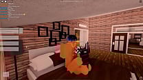 fucking my hot girlfriend with big tits in Roblox