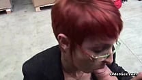Mature redhead lady Katy Morlait anal ucked by big dick in condom Mature redhead lady Katy Morlait anal ucked by big dick in condom