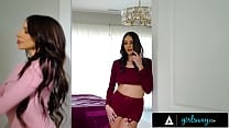 GIRLSWAY Voyeur Aria Sloane Is Caught Touching Herself While Watching Roommate Hime Marie Dancing