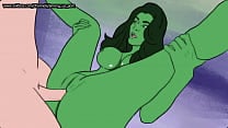 Green woman fucked by normal man and he cums inside her Green woman fucked by normal man and he cums inside her