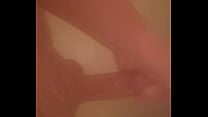 Masturbating in the shower huge cum shot
