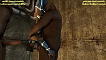 Kitana from Mortal Kombat X throat fucked hardcore by men