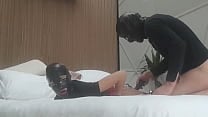 Preview Milf in pantyhose and high heels  tied  blindfolded  gagged and fucked in every hole