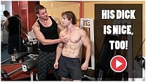 GAYWIRE   Bareback Sex and Big Muscles In A Public Gym
