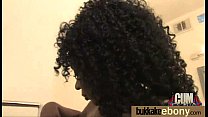 Ebony gets group cumshots 4