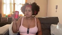 Chubby Girl Drinking  amp  Burping and Farting