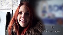 Redhead Spanish student from public banging Redhead Spanish student from public banging